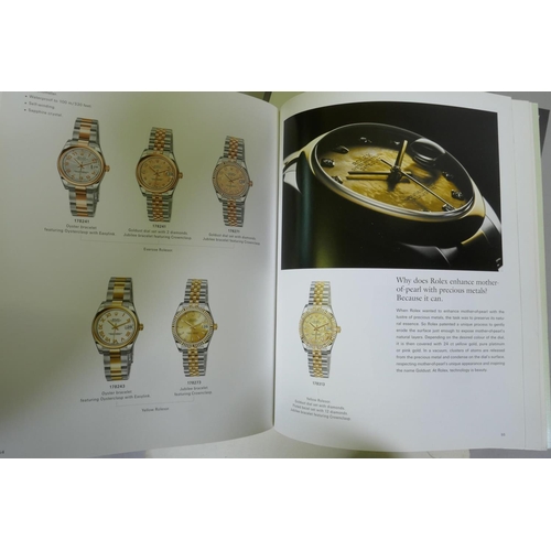 74 - Rolex hard cover catalogue, illustrated with codes, an Oyster Perpetual catalogue, Partek Philippe W... 