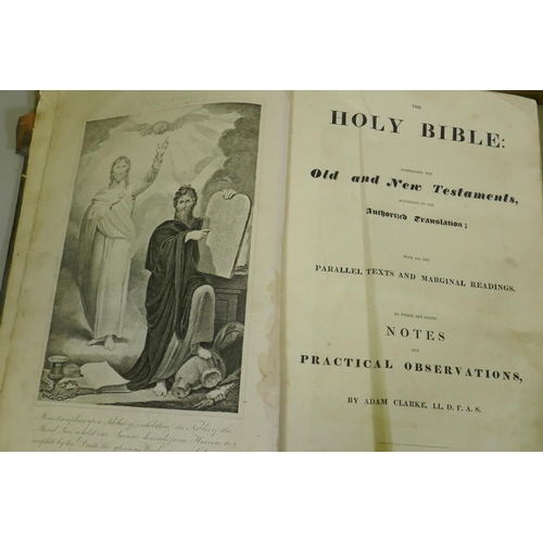 75 - Six early C19th Bibles, Cassell & Co with illustrations by Gustave Dore; Devotional Bible, Matth... 