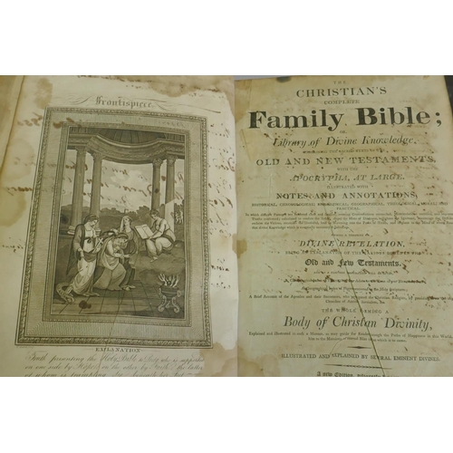 75 - Six early C19th Bibles, Cassell & Co with illustrations by Gustave Dore; Devotional Bible, Matth... 