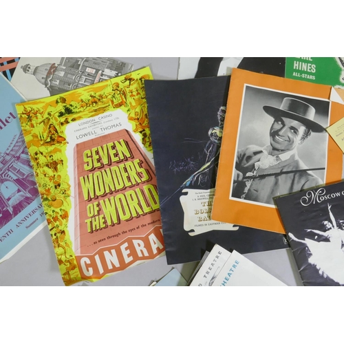 78 - Concert programmes from the Royal Festival Hall, Sadler's Wells, London theatres etc