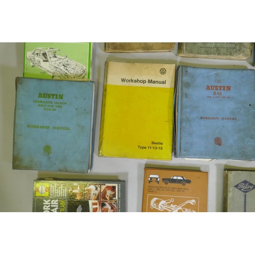 82 - Car Workshop Manuels, Morris Oxford Series 2, Austin A40, Cambridge Saloon and Half Ton Pick Up, Aus... 