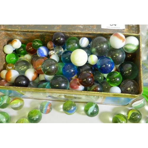 84 - A collection of vintage glass marbles