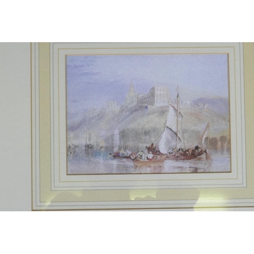 886 - After JMW Turner, a set of four limited edition prints from the Rivers of France Collection, publish... 