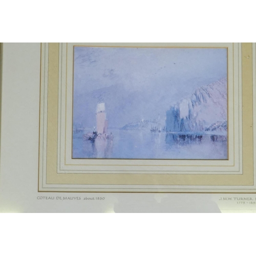 886 - After JMW Turner, a set of four limited edition prints from the Rivers of France Collection, publish... 