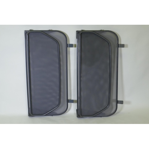 1053 - Two Volvo C70 Convertible wind deflectors