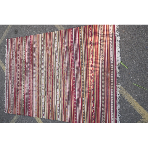 1162 - An Afghan multicolour ground kilim rug, 170 x 240cm