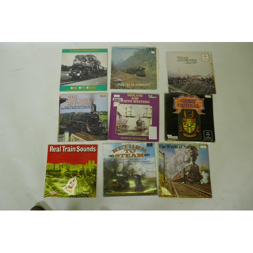 149 - A collection of LPs, Real Train Sounds, Steam Engine recordings