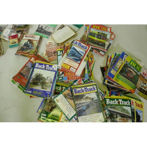 159 - A quantity of magazines and periodicals, Meccano, from 1920s, Back Track, Classic Bus etc