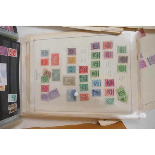 268 - A large quantity of German C19th and C20th postage stamps, in albums and loose