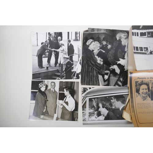 270 - A quantity of press photographs of Royals, and other news photographic prints