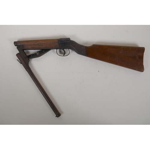 306 - A vintage 'Original' model 15 air rifle, 83cm long