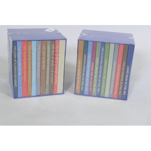 339 - Beatrix Potter, a set of eleven and a set of twelve books, published by the Folio Society, unopened ... 