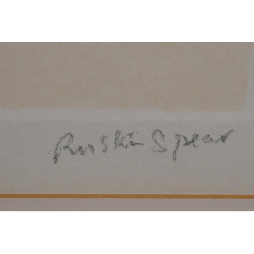 824 - Ruskin Spear signed etching, figure study, with blind stamp, 53 x 37cm