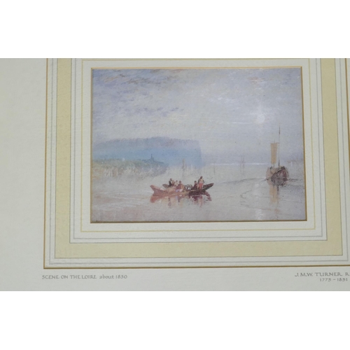 886 - After JMW Turner, a set of four limited edition prints from the Rivers of France Collection, publish... 