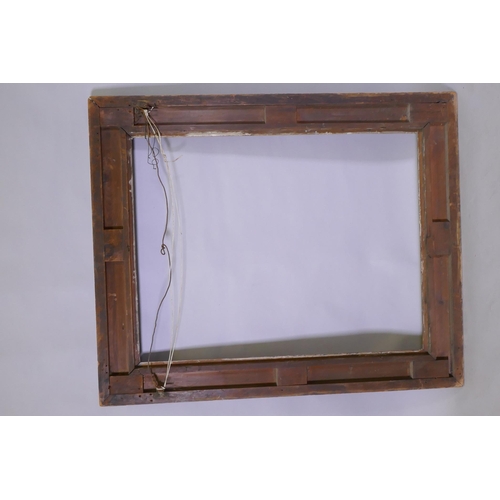 906 - A C19th giltwood and composition picture frame, AF, rebate 71 x 92cm