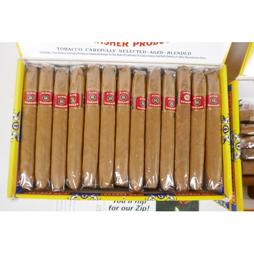 92 - A full box of 50 King Edward cigars, and another box containing various cigars