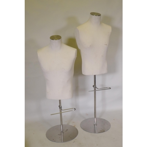 1125 - Two shop display mannequins, tallest 137cm high