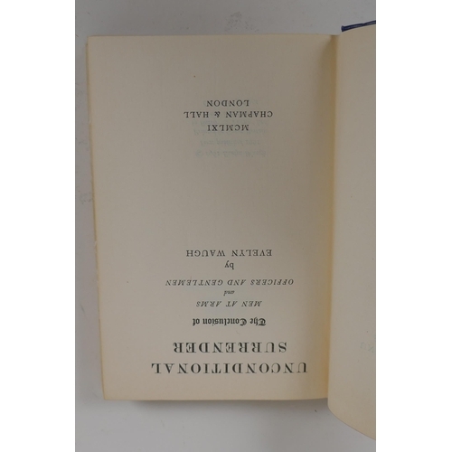 27 - A collection of First Editions, fiction and non fiction, to include Evelyn Waugh, Unconditional Surr... 