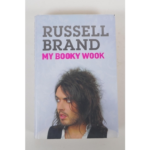 267 - Six signed hardback biographies/autobiographies including Russell Brand, My Booky Wook; John Bishop,... 