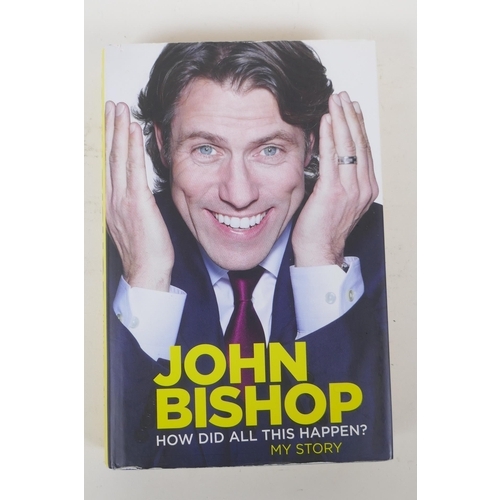 267 - Six signed hardback biographies/autobiographies including Russell Brand, My Booky Wook; John Bishop,... 