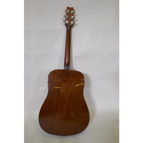 276 - Encore model No W350N acoustic guitar by John Hornby Sheives & Co Ltd