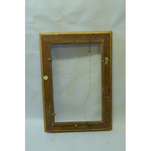 868 - A C19th giltwood and composition picture frame with oak and acorn moulded decoration, 50 x 81.5cm