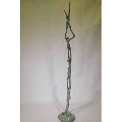 10 - Michael Speller 'New Generation' bronze sculpture, with original bill of sale, 208cm high