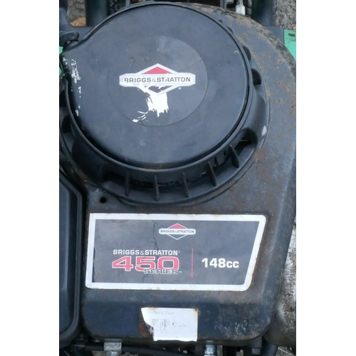 1076 - A Briggs & Stratton 450 series, 148cc petrol driven rotavator