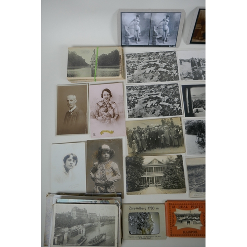 129 - A quantity of early C20th and later postcards, and snapshot albums, mostly topographical, largest 17... 