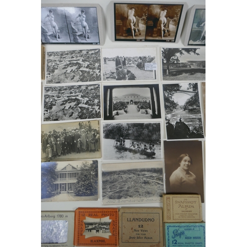 129 - A quantity of early C20th and later postcards, and snapshot albums, mostly topographical, largest 17... 