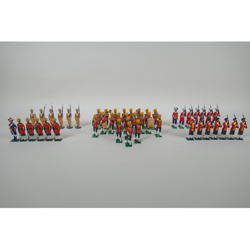 18 - A quantity of painted lead Indian Regimental military figures, to include The 14th Ferozepore Sikh R... 