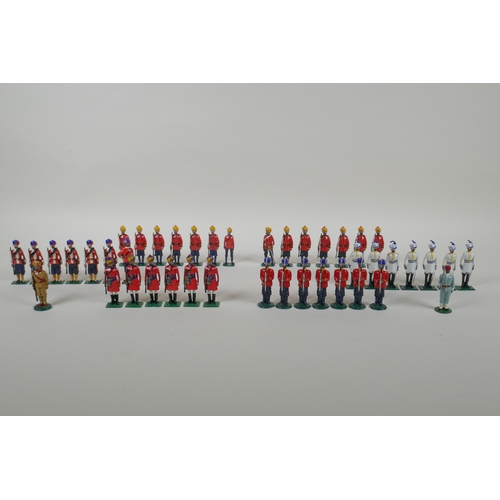 20 - A quantity of lead Indian Regimental military figures to include The Bombay Sappers & Miners, Th... 