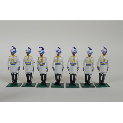 20 - A quantity of lead Indian Regimental military figures to include The Bombay Sappers & Miners, Th... 