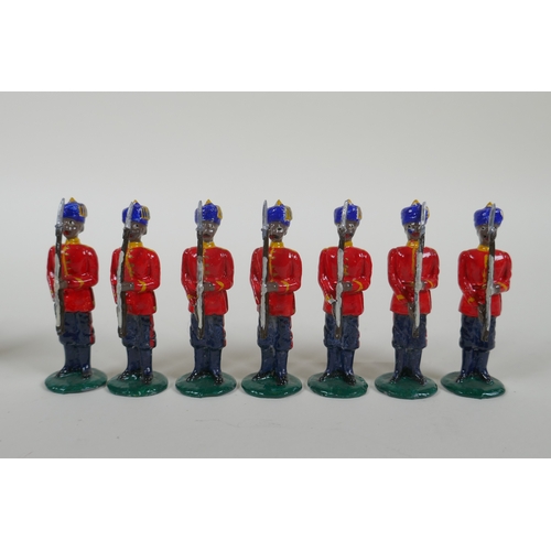 20 - A quantity of lead Indian Regimental military figures to include The Bombay Sappers & Miners, Th... 