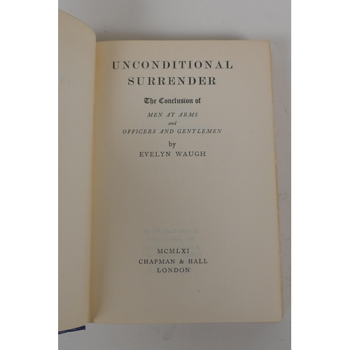 269 - A collection of First Editions, fiction and non fiction, to include Evelyn Waugh, Unconditional Surr... 