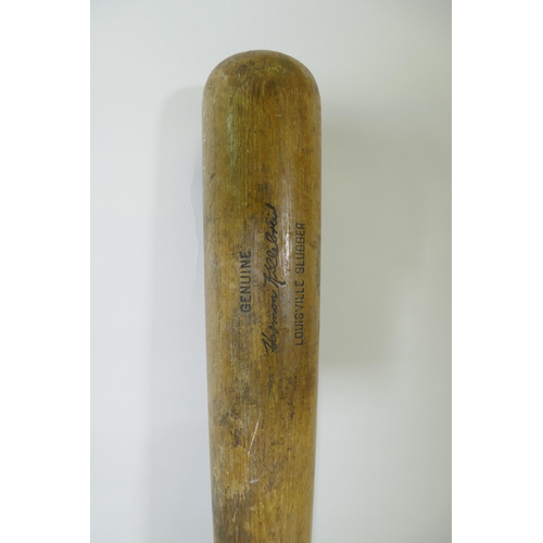 284 - A Slazenger cricket bat, signed with players autographs, Pakistan 1971, Derbyshire, Surrey, Glamorga... 