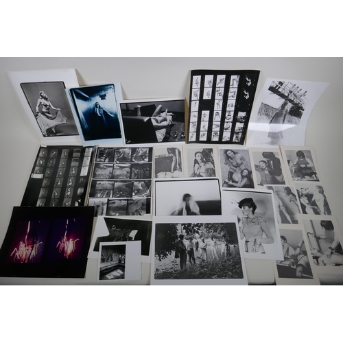 286 - A quantity of fetish and glamour photographs and book plates, larges 20 x 25cm