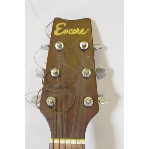 297 - Encore model No W350N acoustic guitar by John Hornby Sheives & Co Ltd