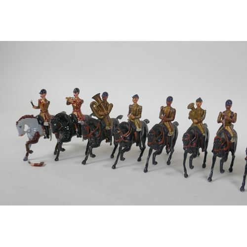 52 - A quantity of Britains lead soldiers, to include the Mounted Band of the Household Cavalry (14), a u... 