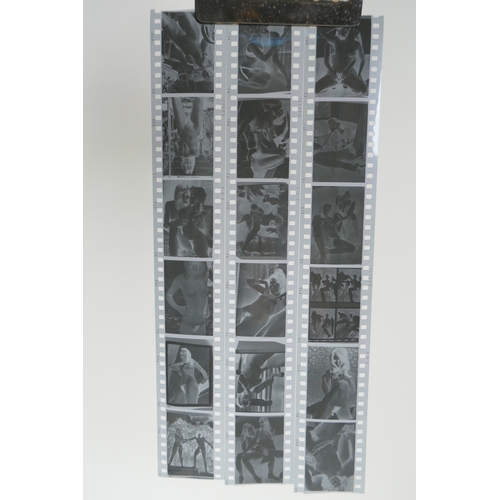 71 - Two sheets of 1960s/70s risque erotic negatives, 35mm, 83 images