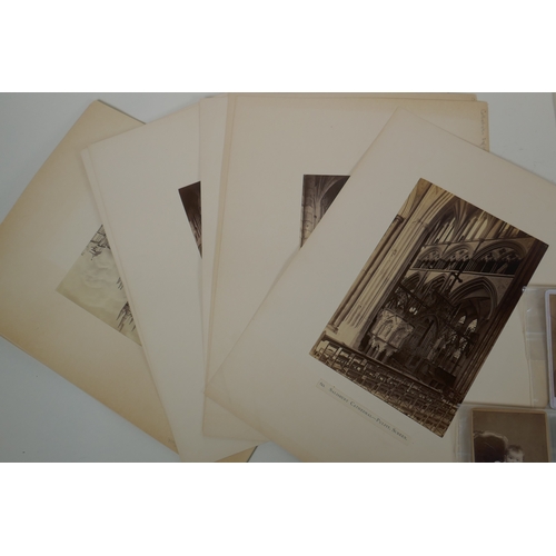 75 - A quantity of late C19th/early C20th photographic portrait cabinet cards together with a collection ... 