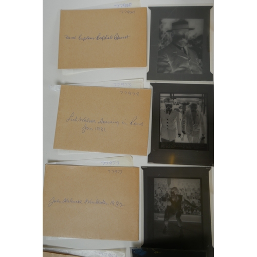 78 - A quantity of vintage negatives/slides of historical and topographical interest, to include aircraft... 