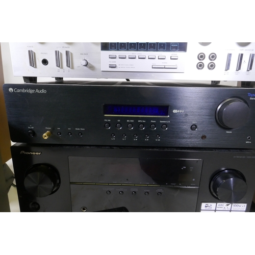 96 - Vintage Hi-Fi equipment, Sansui R-99Z, Sythesizer DC Servo receiver; Cambridge Audio, Topaz SR10 Ste... 