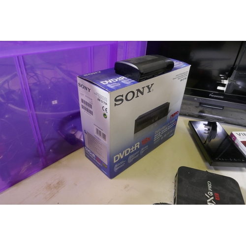 98 - Panasonic TX L24E3B tv; Blue Ray disc players, Panasonic DMP UB900, Panasonic DMR BWT740; Toshiba RD... 