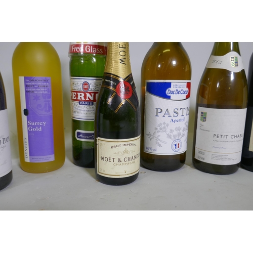 100 - Mixed wines and spirits, Chateauneuf du Pape, Grande Reserve 2009; Gevrey-Chambertin, Domaine Roy Ma... 