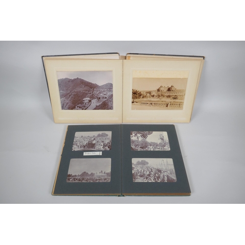 155 - Two photo albums containing photographs of pre-partition India