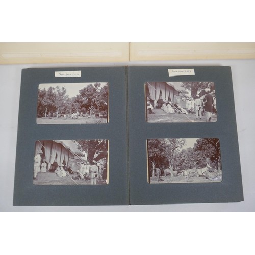 155 - Two photo albums containing photographs of pre-partition India