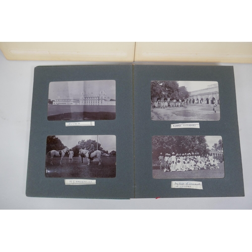 155 - Two photo albums containing photographs of pre-partition India