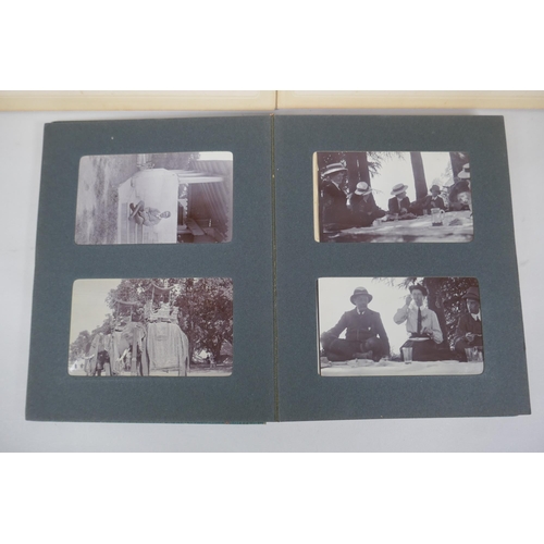 155 - Two photo albums containing photographs of pre-partition India