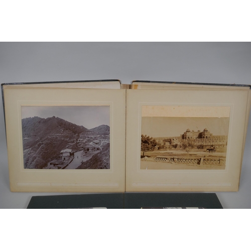 155 - Two photo albums containing photographs of pre-partition India